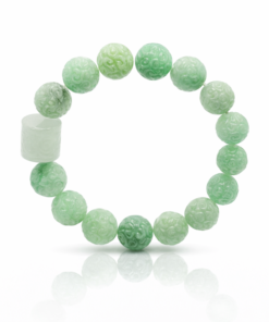Yingmart Natural Green Jade Jadeite Baracelet, Chain bracelet bead, Jade Gemstones, Real Gemstone Bracelet, Gift for her