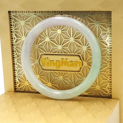 Light Purple Light Green Jade Bangle JB029