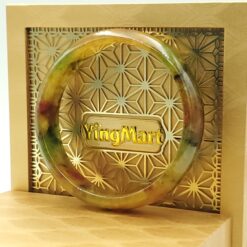 Yellow Green Black Brown Orange Jade Bangle JB005