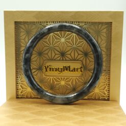 Alternative view of Green White Black Jade Bangle JB022