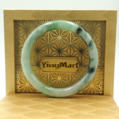 Green White Black Jade Bangle JB025