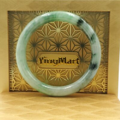 Green White Black Jade Bangle JB025