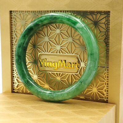 Light Green Green White Jade Bangle JB020