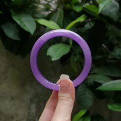 Purple Jade Bangle JB030