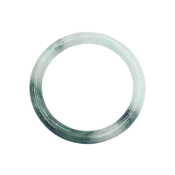 White Dark Green Black Jade Bangle JB004