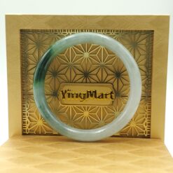 White Green Dark Green Jade Bangle JB033