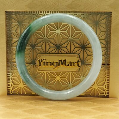 White Green Dark Green Jade Bangle JB033