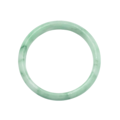 White Green Jade Bangle JB027