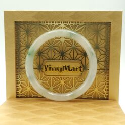 White Light Green Jade Bangle JB023