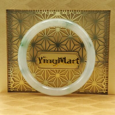 White Light Green Jade Bangle JB023