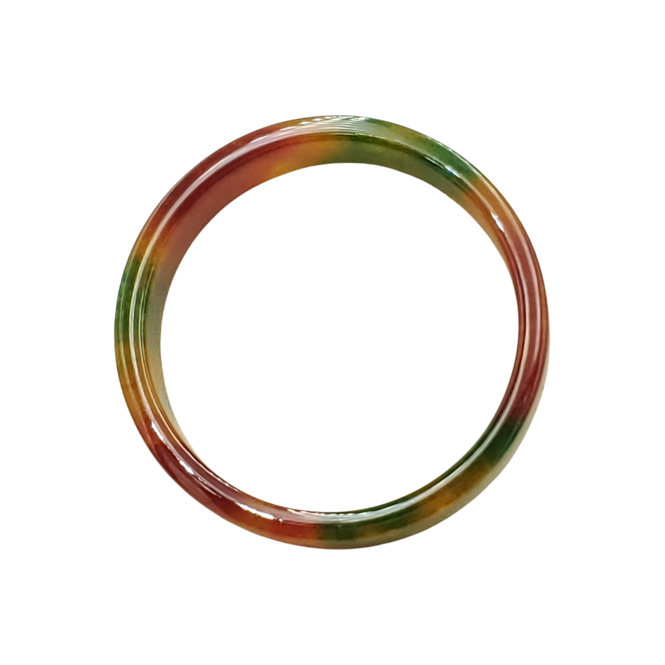 Yellow Green Black Brown Orange Jade Bangle Jb002