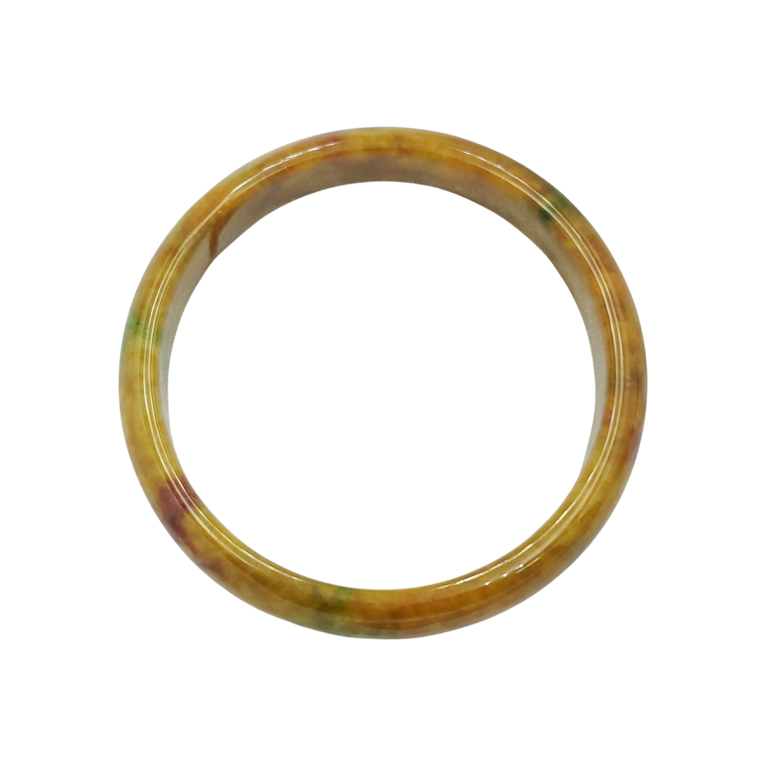 Yellow Orange Brown Jade Bangle Jb006