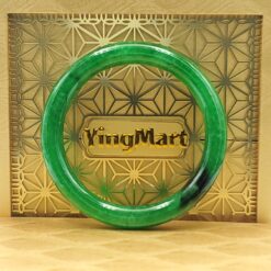 Green Black Jade Bangle JB091
