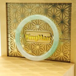 Green White Jade Bangle JB039