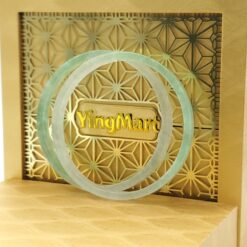 Green White Jade Bangle JB042