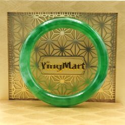 Green White Jade Bangle JB087