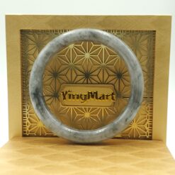 Grey White Black Jade Bangle JB079