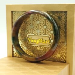 Orange Yellow Green Black Jade Bangle JB041