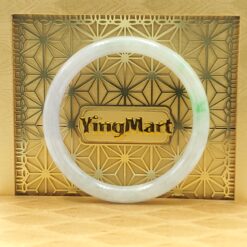 White Green Jade Bangle JB100