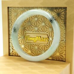 White Light Green Jade Bangle JB066