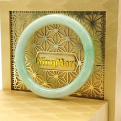 White Light Green Jade Bangle JB077