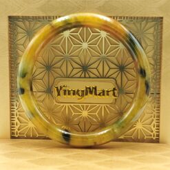 Yellow Black Brown Jade Bangle JB092