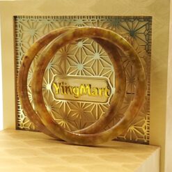 Yellow Green Black Brown Jade Bangle JB036